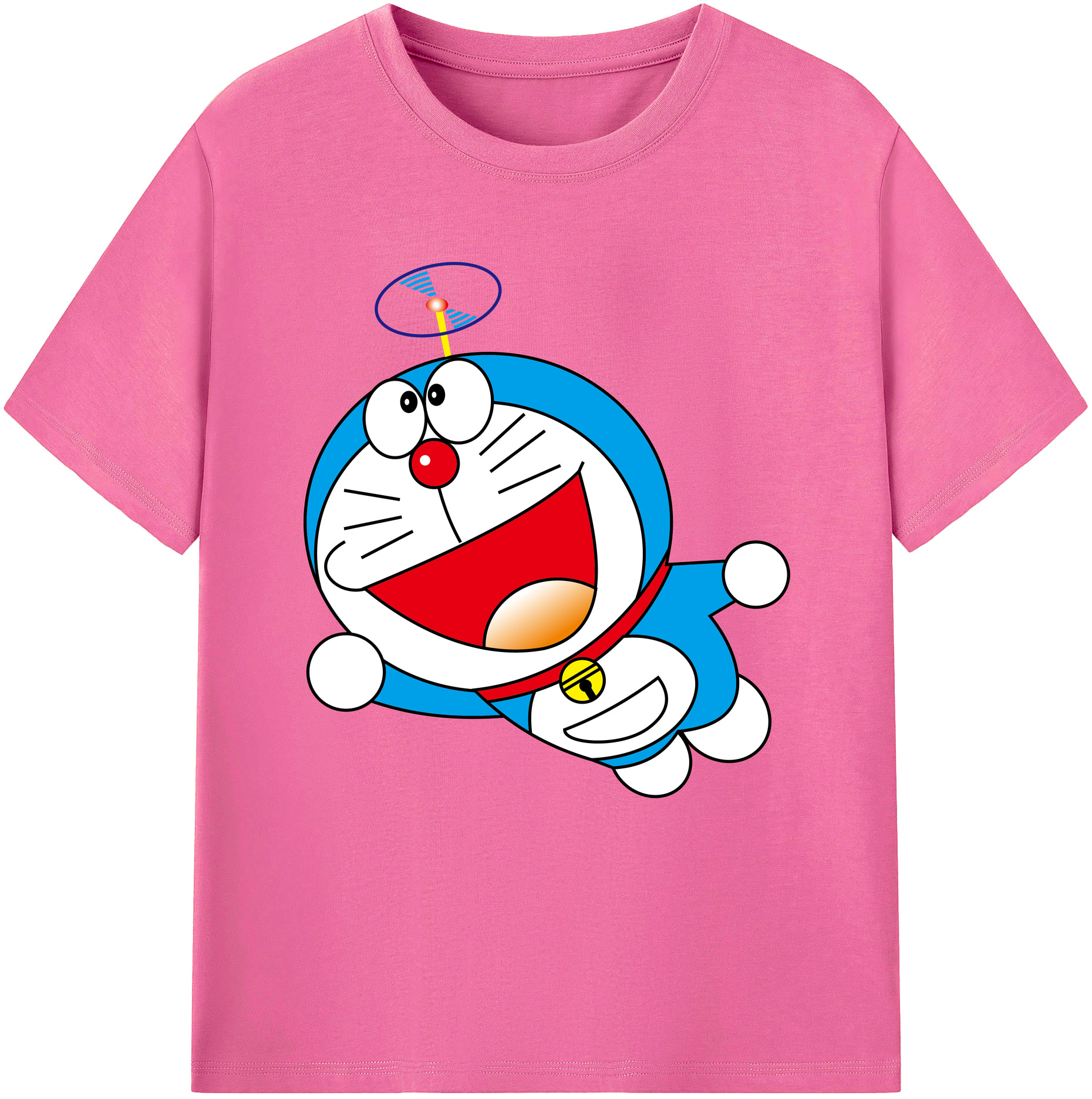 （画像用） ドラえもん Doraemon レディースカジュアルプリントTシャツ（綿100％）